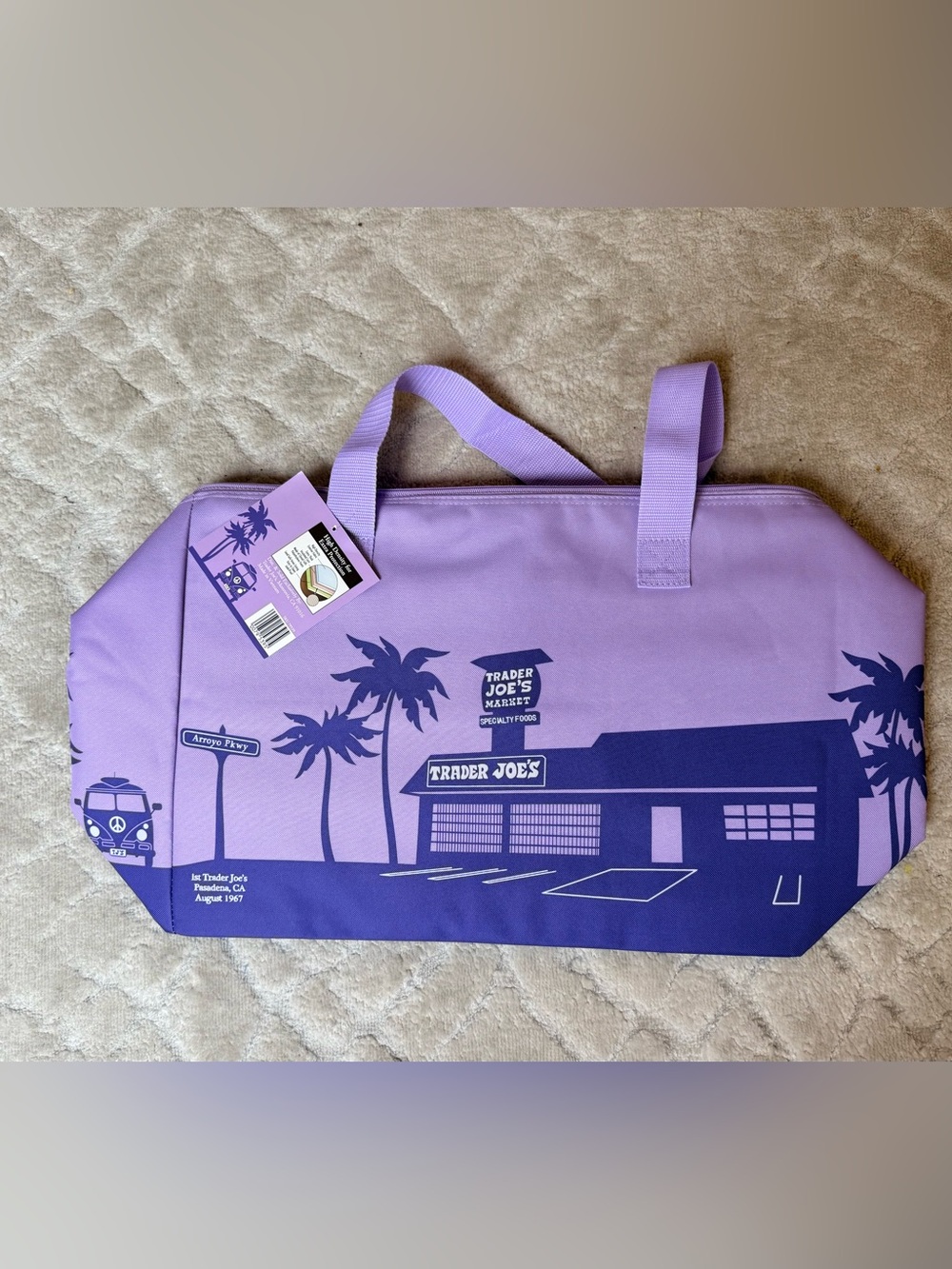 NEW Trader joe’s Barbie purple LIMITED EDITION TRADER JOES COOLER BAG